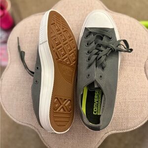 Converse Charcoal Canvas Sneakers